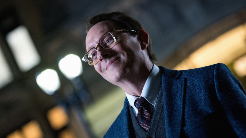 Michael Emerson is clearly having the best time ever playing Big Evil operative Leland Townsend.